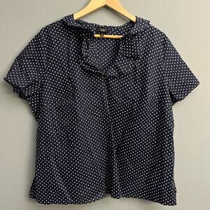 Talbots Polka Dot Blouse